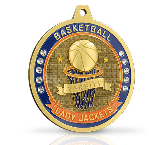 personalized-rhinestone-basketball-medals